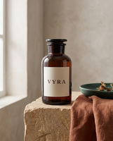 VYRA Cellulaire Energie — donkere apothekersfles met crème label